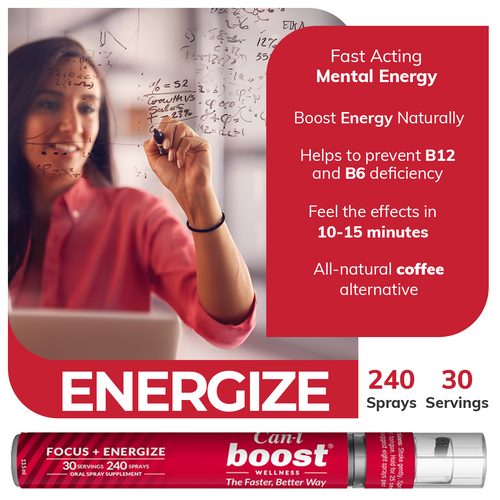 Can-i Boost - B12 Brain Supplement for Memory, Focus & Energy