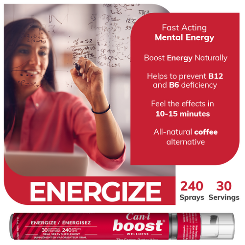 Can-i Boost | B12 Energy & Brain Fog Support Oral Spray