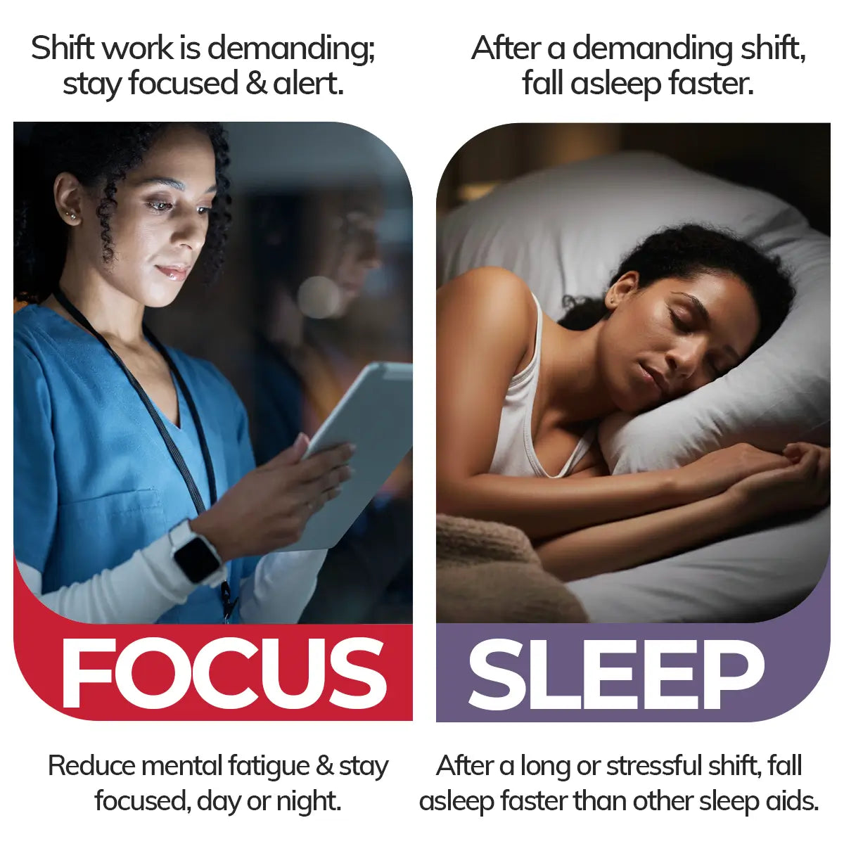 Shift Work Support Bundle | Mental Energy & Sleep Supplements