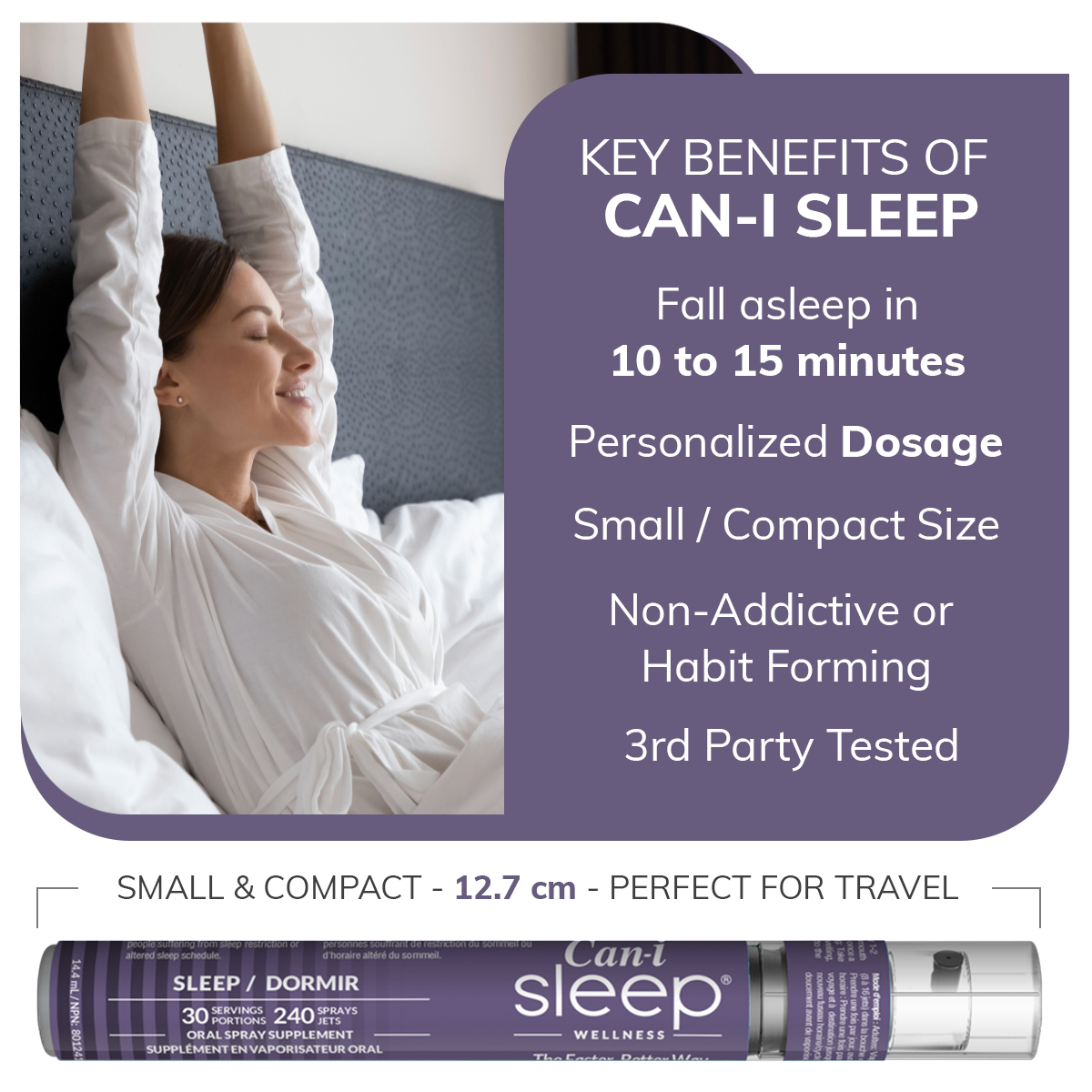 Can-i Sleep | Fast Acting Sleep Aid Vitamin Supplement Spray
