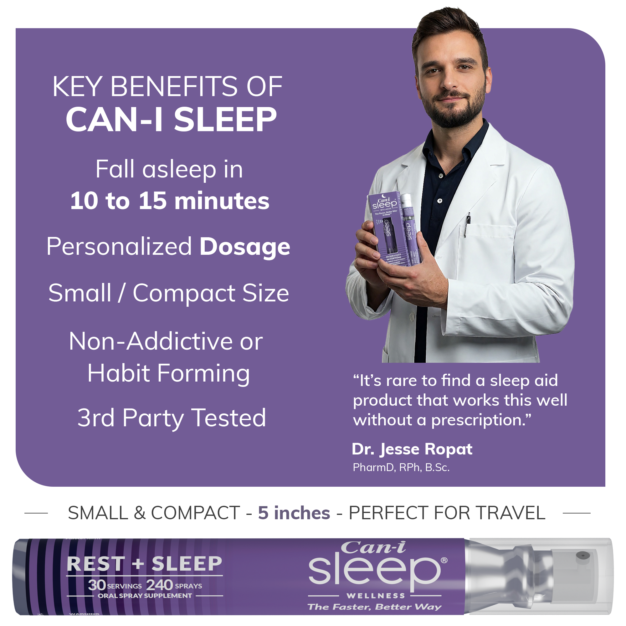 Can-i Sleep - Melatonin Sleep Spray with GABA
